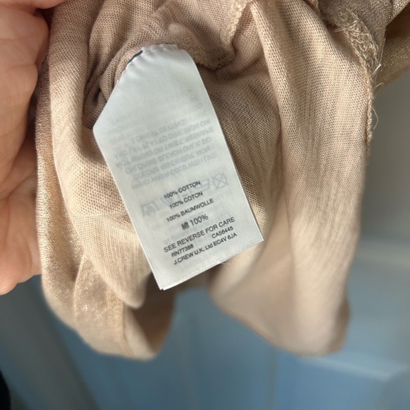 J. Crew Rose Gold Vintage Cotton T-Shirt Size Small - Picture 6 of 8